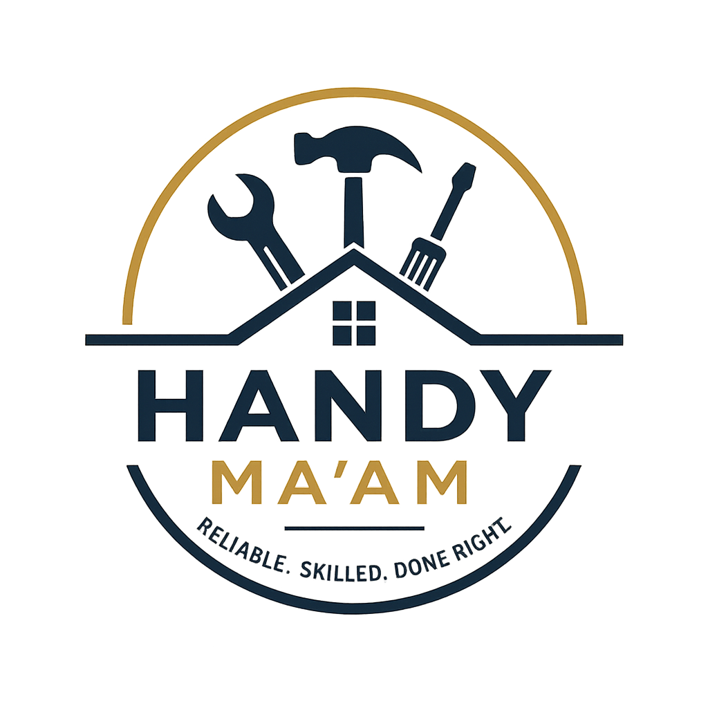 Handy Ma'am Logo Blue and Yello